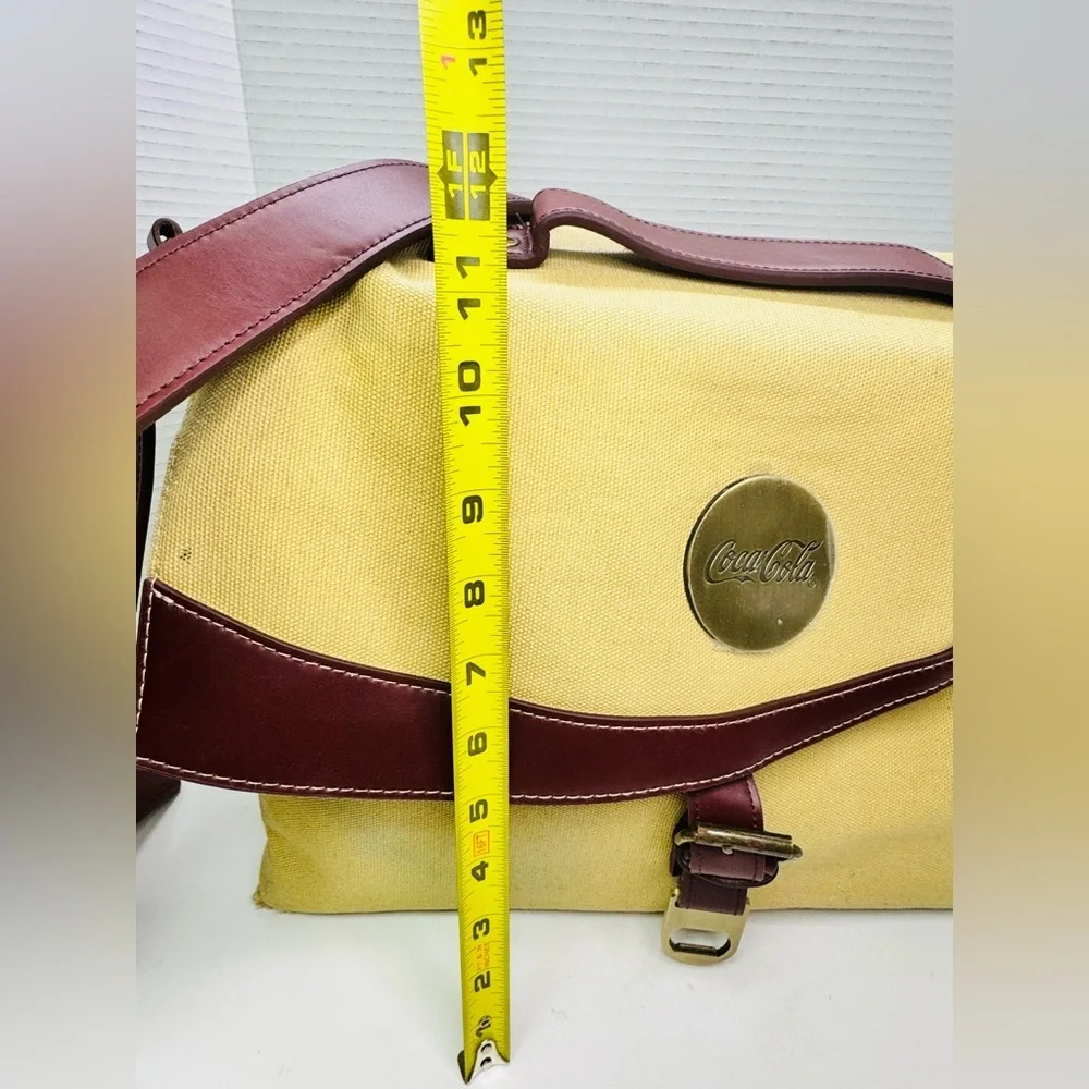 Coca Cola Canvas/Leather  Meseenger Bags Large